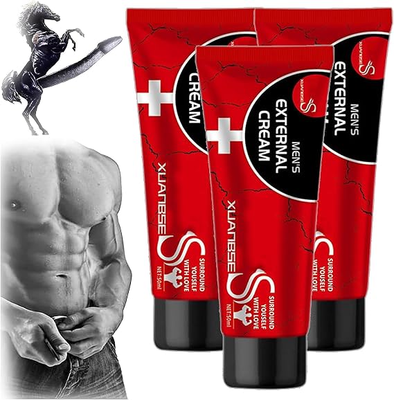 XBS Mens External Cream, Xbs Xuanbse Cream L 50ML, Men's Energy Strength Massage Cream,JJLBRO Cream for Men,Long Lasting Man Tomarine Male Growth & Hardening Delay (3PC)
