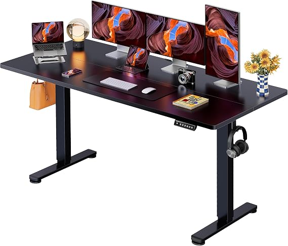 ErGear Electric Standing Desk 160 x 80cm 4 Memory with Splice Board