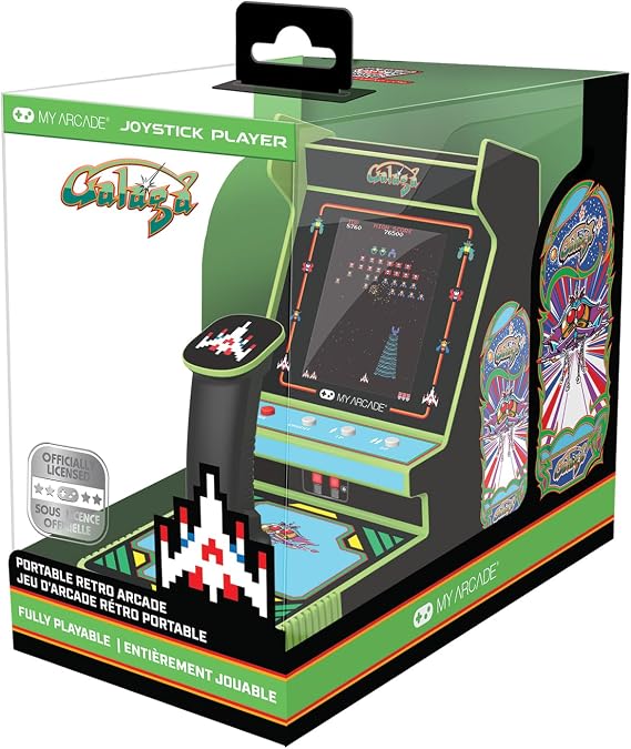 My Arcade - Galaga + Galaxian Joystick Player Mini Retro Arcade Bollard