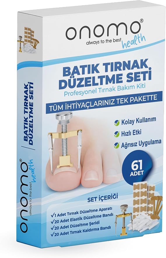 Batık Tırnak Düzeltme Seti, 61 Parça, Tırnak Bakım Kiti
