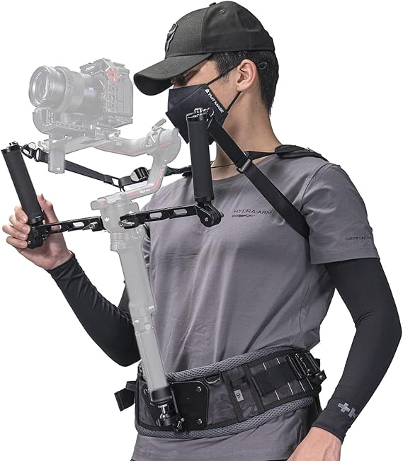 TILTA Hafif Çift Saplı Gimbal Destek Sistemi DJI RS2, RSC2, RS3 veya RS3 Pro için Gimbal Destek Yeleği ve Çift Saplı Braket GSS-T04-DHB2