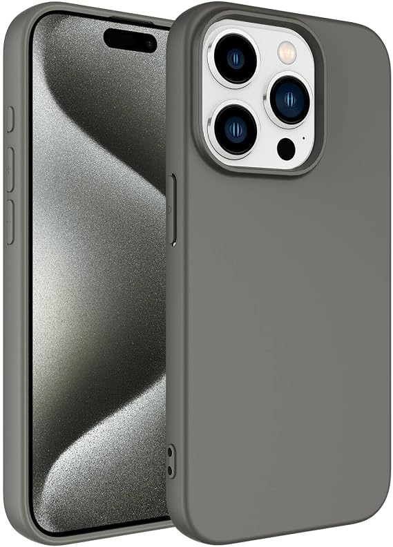 Zore Apple için uyumlu iPhone 15 Pro Kılıf Zore LSR Lansman Kapak Titanyum
