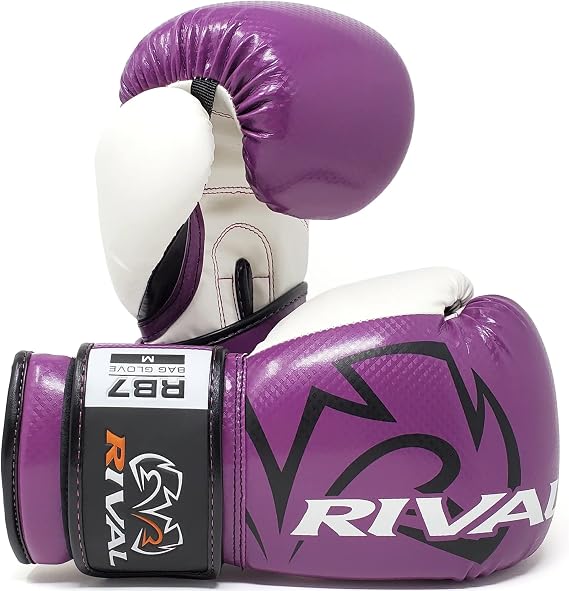 Rival Boxing Red/Black Fitness + Hook and Loop Bag Gloves - 14 oz.