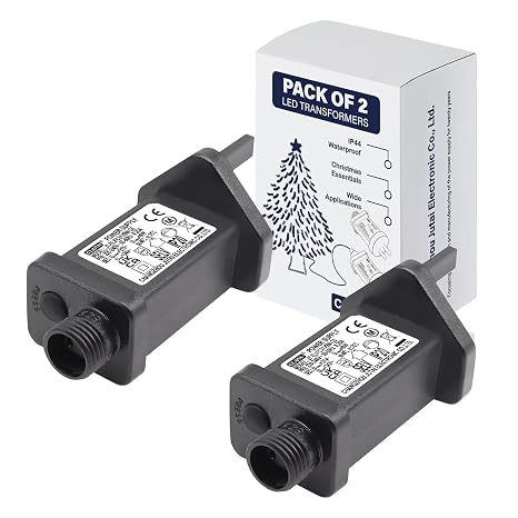 Pack of 2 31V 9W Power Supply/Transformer for CZJUTAI JT-EL/FC31V9W /6W /4.5W /3.6W-IP20 Christmas Lighting(DC Female Jack(Constant ON))