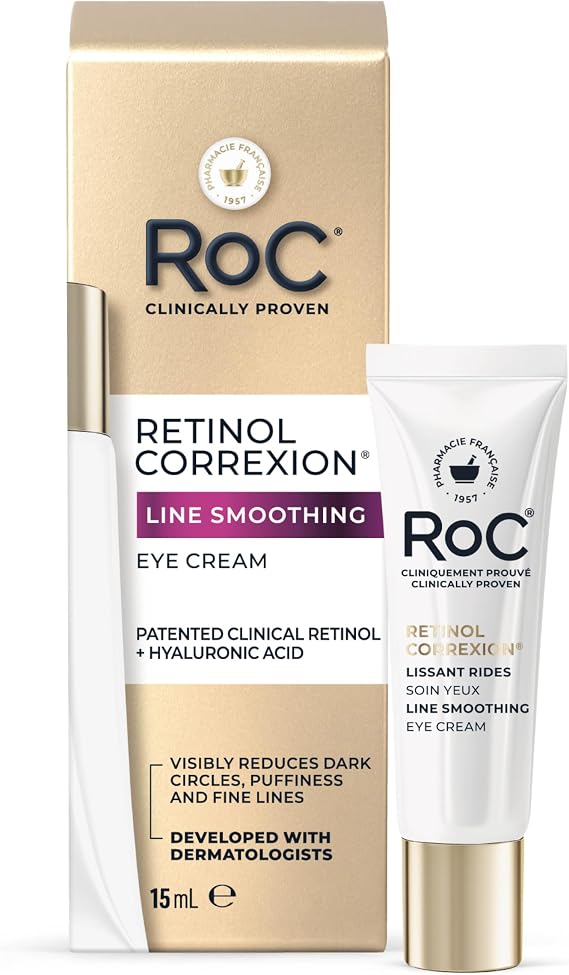 RoC Line Smoothing Crema Contorno de Ojos 3 en 1, 15ml