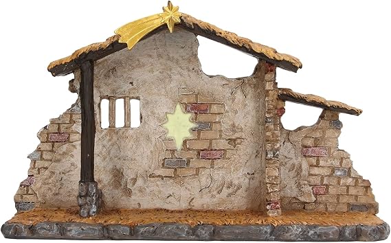 Nativity Scene, Nativity Scene Fine Vivid Details Christmas Manger Shed Statue, for Holiday Desktop Decoration Gifts for People Who Love