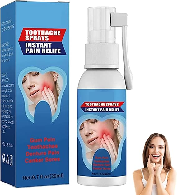 Freeze-ache Rapid Relief Dental Spray, Toothache Relieving Spray, Effective Oral CareSpray, TeethTreatment Relief Toothache Muscle P-ainSprays, Effective Oral CareSpray (2)
