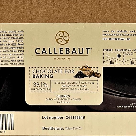 Callebaut Dark Chocolate Chunks 10kg