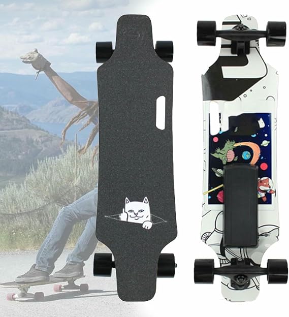 Electric Longboard, Remote Control Longboard with Remote 7 Layers Maple, Max Speed 35MPH for Adult Street Rides