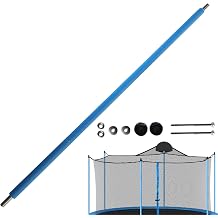Trampoline Poles Replacement - Straight Tubes Enclosure Trampoline Poles with Foam - Heavy Duty Steel Hardware Accessories for 6-16 Feet Round Frame