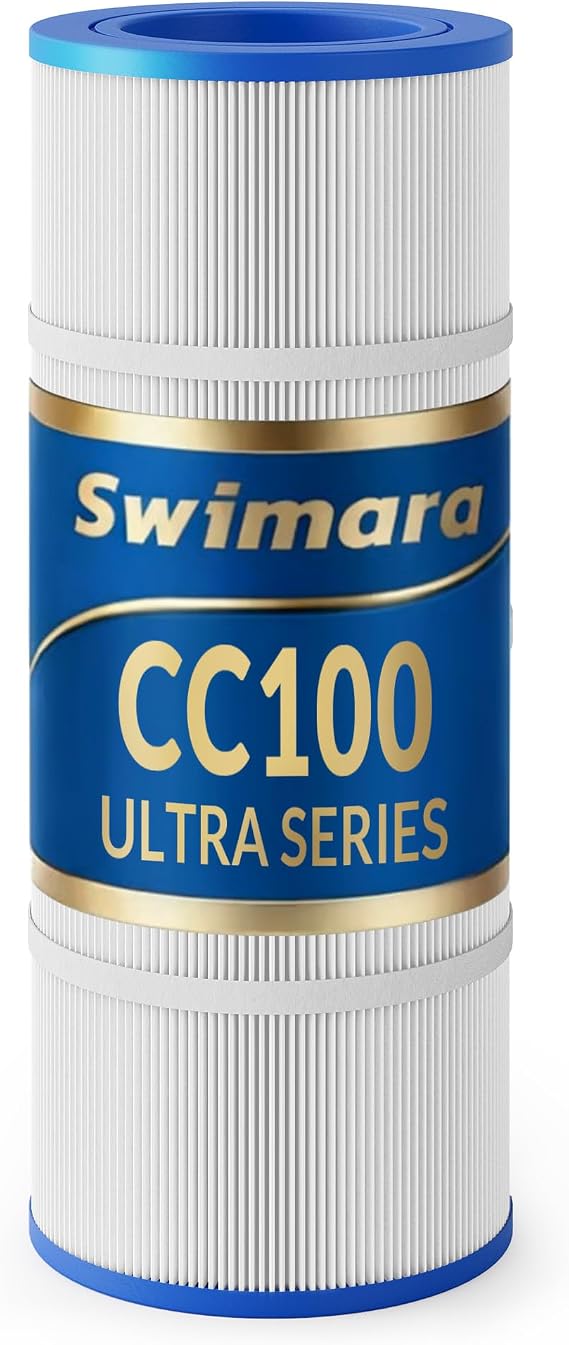 Upgraded CC100 Pool Filter Cartridges, Compatible with Pentair Clean & Clear 100, 5oz Heavy Duty Fabric for Superior Filtration & Durability, Replaces Pleatco PAP100, Pentair R173215, 59054200
