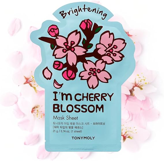 TONYMOLY I'm Real Cherry Blossom Brightening Mask Sheet Pack of 1