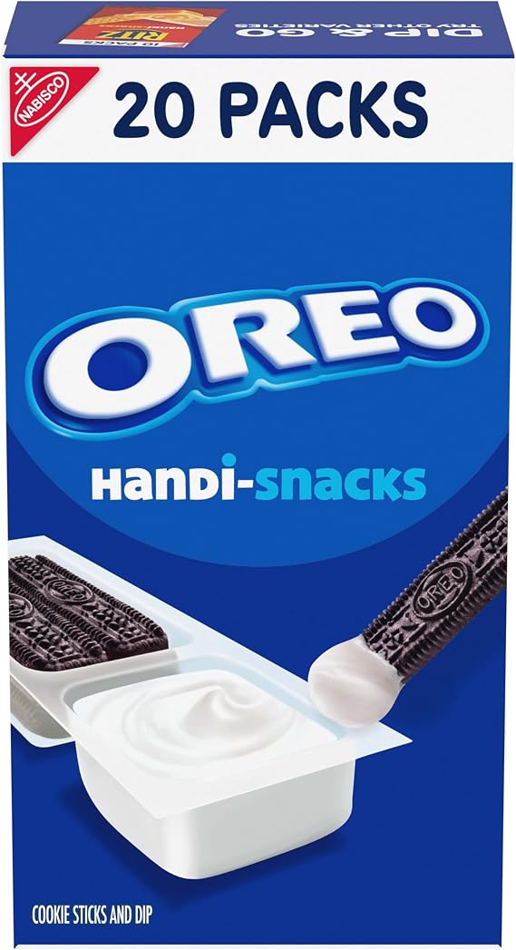 Handi-Snacks OREO Cookie Sticks 'N Creme Dip Snack Packs, 20 Snack Packs
