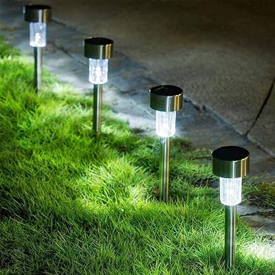 Coverzone 6-Piece Solar Powered Lamp for Garden Lighting Outdoor Light Suitable Solar Powered Lighting Picnic Camping Garden for Holiday, Patio, Poolside Lighting SBH-6 [Energy Class A]