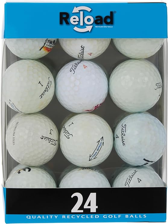 Geri Dönüşümlü Golf Toplarını Yeniden Yükle (24'lü Paket) Titleist Golf Topları
