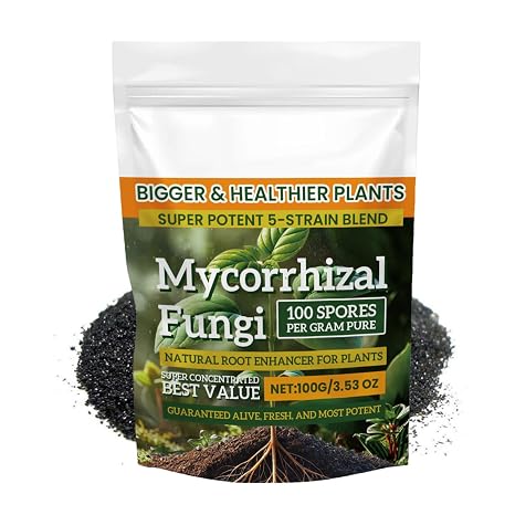 Plant Root Nutrient Powder, Root Ho rmone Supplement, Plant Growth Fertilizer, Enriched with Seaweed and Humic Acid, 100g, Ideal for Home Garden Greenhouse Mixed Culture Use