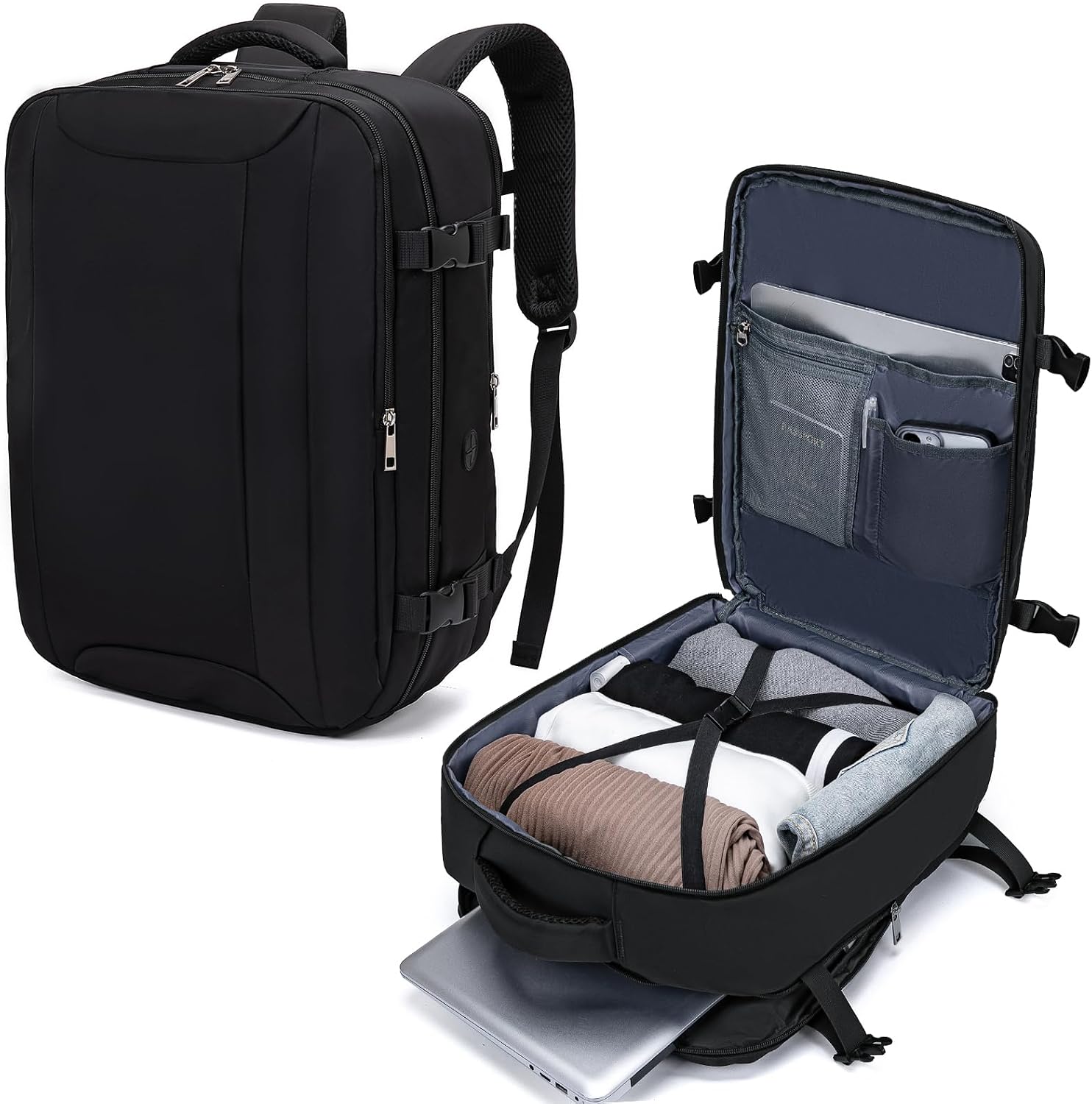 Hayayu for Easyjet Cabin Bag 45x36x20, Water-resistant Underseat Cabin Bag Travel Backpack, Carry on Hand Luggage Bag With Charging Port and Anti Theft Pocket