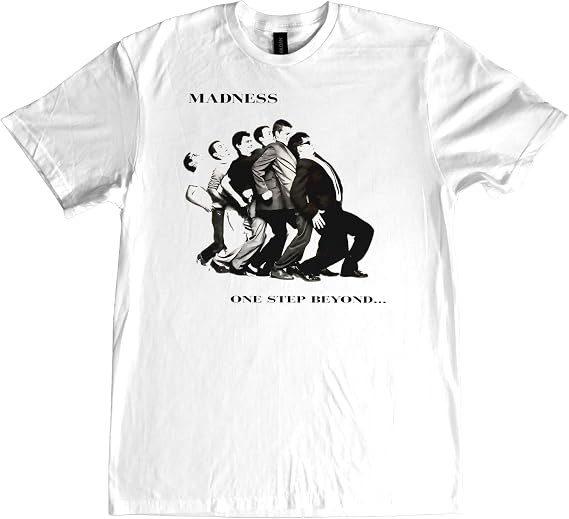 Yohji's Tees Madness One Step Beyond... Men's White T-Shirt S-L