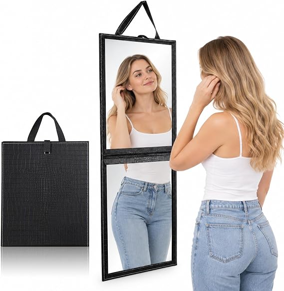 Foldable Hanging Mirror | Acrylic Full Length Mirror | Travel Mirror