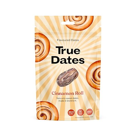 True Dates - Cinnamon Roll Naturally Flavoured Dates Cinnamon Roll 100g