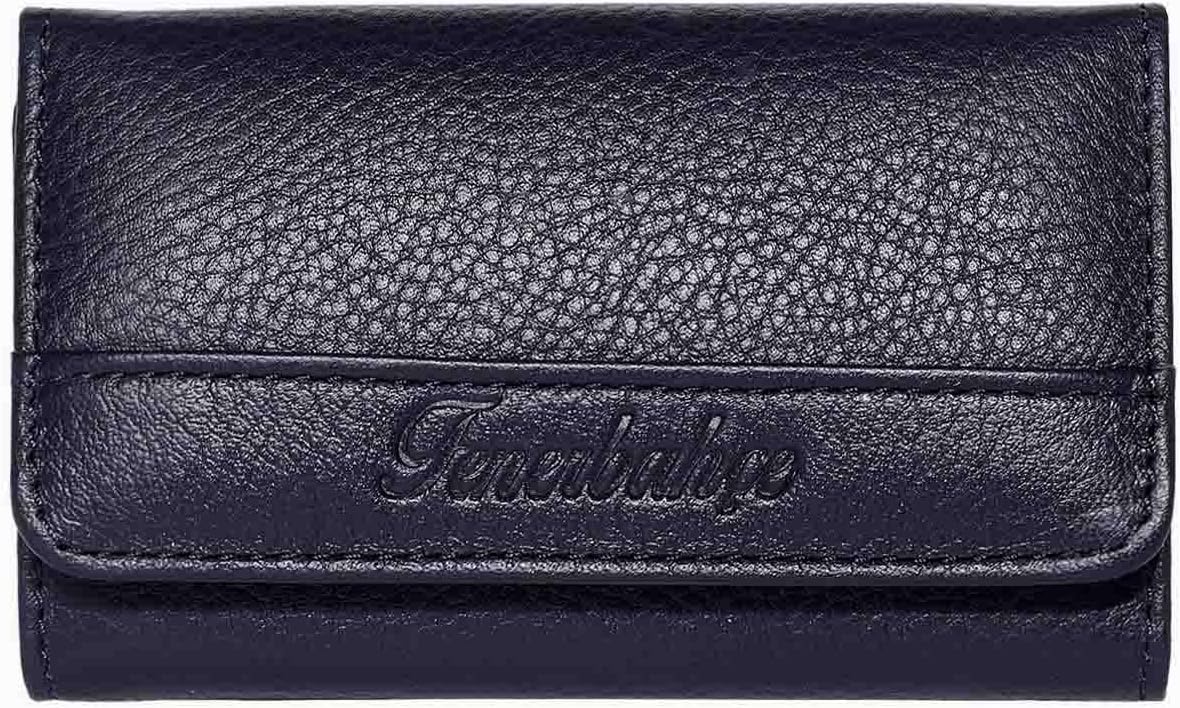 Fenerbahçe Leather Keychain Ring, Organizer, Car Keychain Genuine Leather (Licensed)