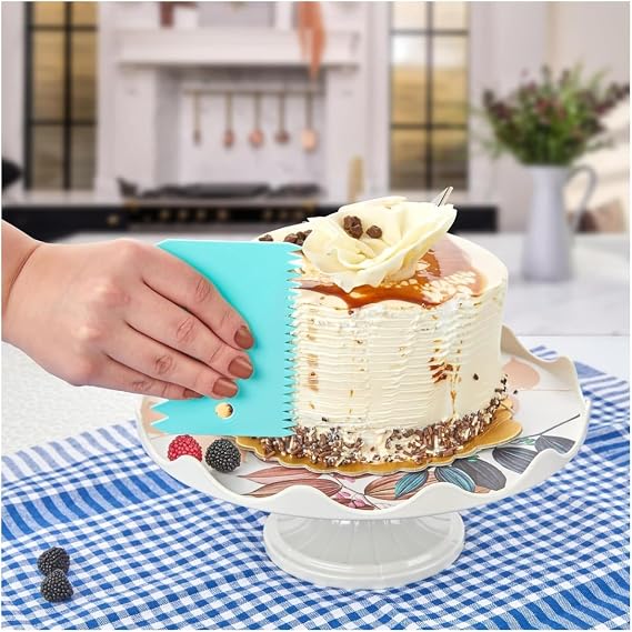 3'lü Pasta Dekoratör Kesme Şekillendirme Sürme Seti - Pasta Hazırlama Aracı