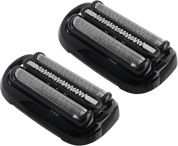 2Pack Series 5/6 Shaver Head 53B Replacement Shaver Head Compatible with Series 5/6 Men Shaver Replacement for Series 5 5018s,5035s,5050cs,6020s,6040cs,6072cc,6075cc (53B Black)