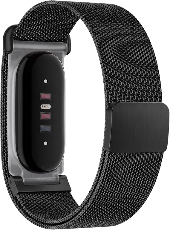 ミラネーゼループバンド、Google Fitbit Airバンド用、ステンレススチールメッシュストラップ。
