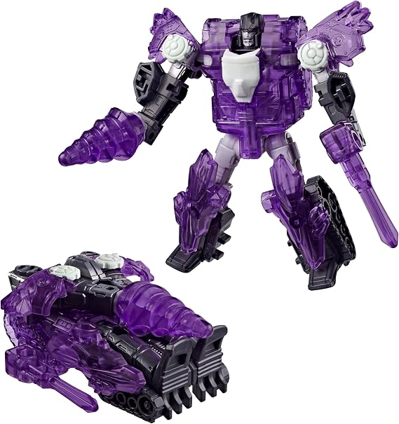 Transformers CYBERWORLD Megatron Armoured Cyber Changers Energon Surge Action Figure | Quick Change to Tank Mode | Robot Toys for Kids 6+