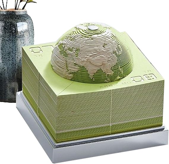 3D Calendar 2026 Desk Earth Shape Tabletop Decor