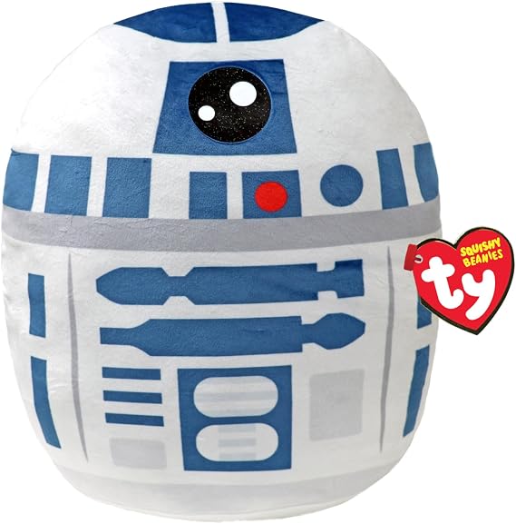 Ty R2D2 Disney Squish-A-Boos 14 Inches, Licensed Beanie Baby Soft Plush Toy, Collectible Cuddly Stuffed Teddy