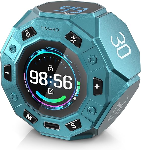 TIMARO Pomodoro Timer with 3/5/10/25/30 Min Presets for Productivity