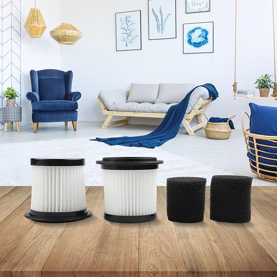 H13 Filter for Replacement Bieiao, MHRMHR KP1108, AIRDIYA P1/VG3 & Ealken Cordless for Vacuum Cleaners, Washable High Efficiency Filters with Sponges