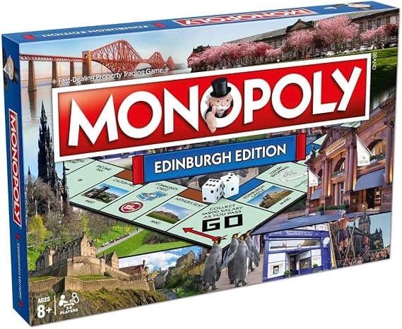Winning Moves Monopoly Board Game, Edinburgh, One Size