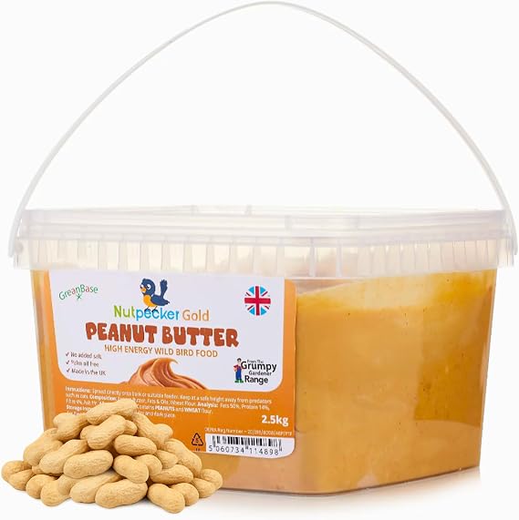 Grumpy Gardener Peanut Butter Bird Food - Gold Mix Suet Refill, 2.5kg