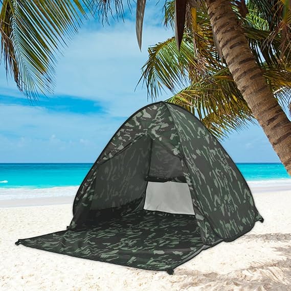 Automatic Pop Up Beach Tent Instant Portable Quick Sun Shelter for 2-3 Persons