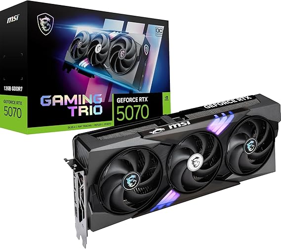 Msi Vga Geforce Rtx 5070 12g Gaming Trio Oc Rtx5070 12gb Gdrr7 192b Dx12 Pcie 5.0 X16 (3xdp 1xhdmi)