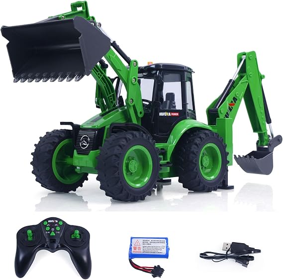 TOUCAN RC HOBBY HUINA 1/14 1579 Remote Control Backhoe Excavator 2.4G 9CH RC Loader Model s
