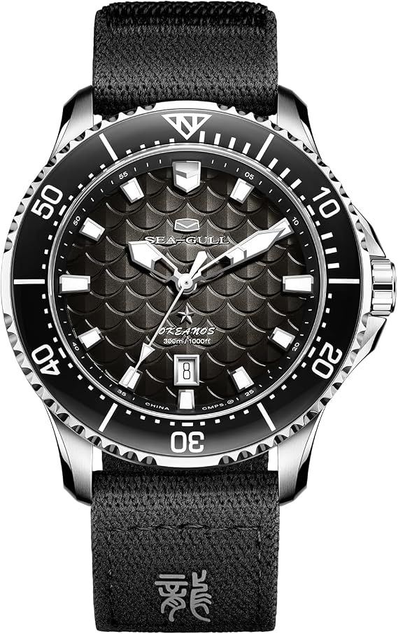 SEA-GULL Men's Automatic Dive Watch 300M Dragon Kings of the Four Seas 1216