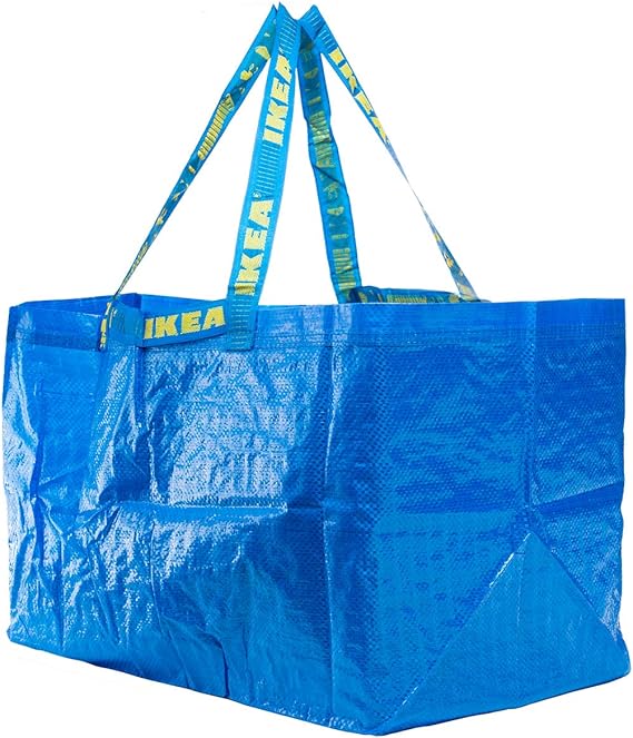 Ikea Frakta Mavi Büyük Çanta - Alışveriş, Çamaşır ve Depolama için İdeal