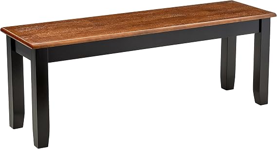 Boraam 21032 Bloomington Bench, Black/Cherry