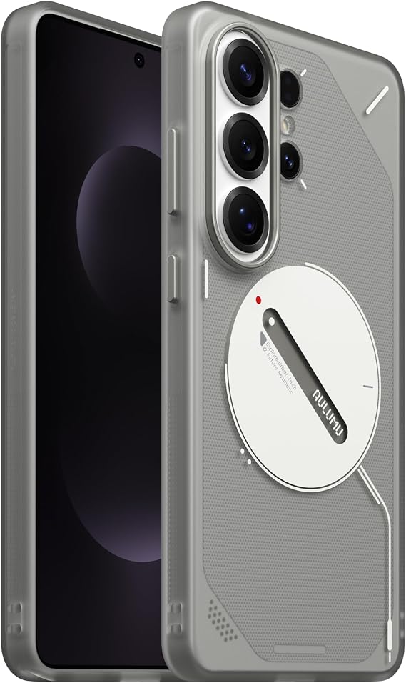 Aulumu S26 Ultra Galaxy Manyetik Kılıf | Termal IMD Teknolojisi | MagSafe ile Uyumlu | Pasif Soğutma Samsung Galaxy S26 Ultra Kılıf - Yarı Saydam Gri