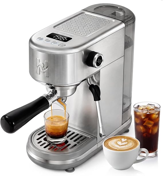 HIBREW H10B Lite Programmable Espresso Machine with LED Display