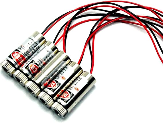Focusable Red Laser Diode Module 650nm -5 Red Laser Line Shape with Driver (5pcs)