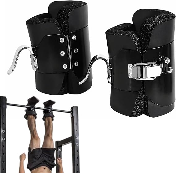Cocoarm Inversion Boots Hang Upside Down Inversion Boots Sturdy Hooks for Hanging Upside Down, Improve Posture with Easy Attachment, for Chin-Up Bars