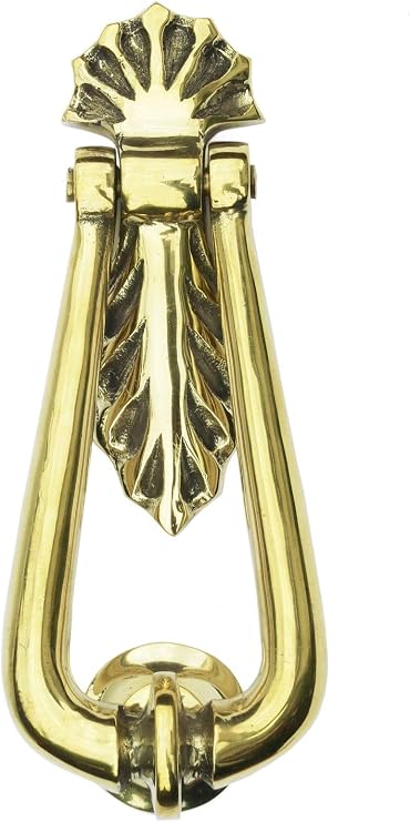 Traditional Small Solid Brass Victorian Loop Door Knocker
