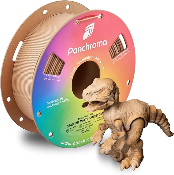 Polymaker Panchroma Gradient Matte PLA Filament, Multicolor Gradient Matte Dark and Light Brown 1.75mm 3D Printing Filament, 3D Printer PLA Filament, Fit Most FDM 3D Printers, 1kg Spool (2.2lbs)