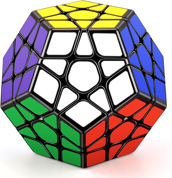 Megaminx Cube, Dodecahedron Speed Cube 3x3, Special Shaped Puzzle Cube, Stocking Filler for Boys and Girls