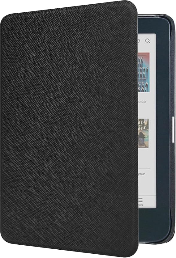 DMLuna Case for Kobo Clara BW (Model N365) / Kobo Clara Colour (Model N367) 6" 2024 Release, Ultra Slim Lightweight Premium PU Leather Cover with Auto Sleep/Wake Function - Black