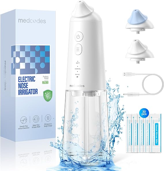 Dual Powered Nasal Irrigation System Nasal Rinse & Wash